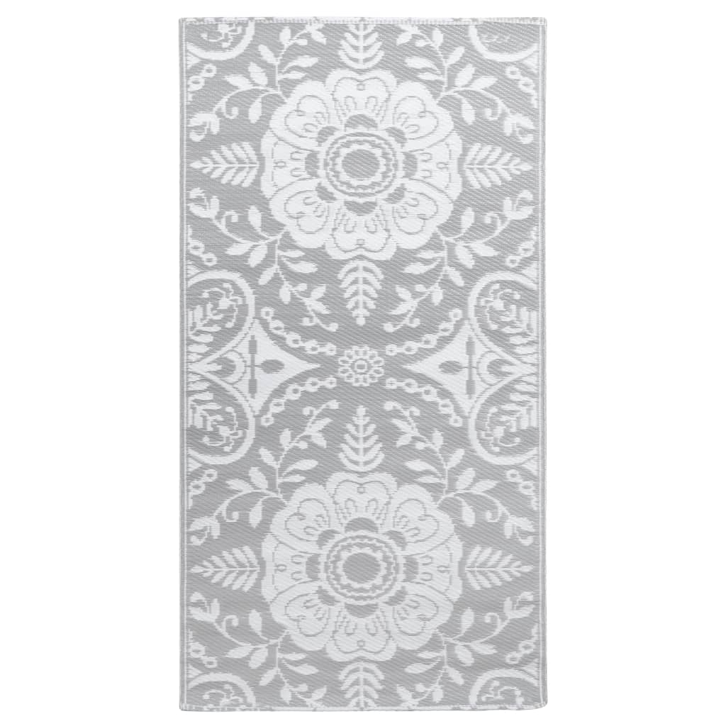Vidaxl extérieur tapis Arakil 80x150 cm pp gris clair
