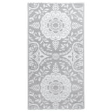 Vidaxl extérieur tapis Arakil 80x150 cm pp gris clair