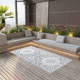 Vidaxl extérieur tapis Arakil 80x150 cm pp gris clair