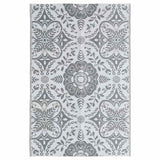 Vidaxl extérieur tapis Arakil 120x180 cm pp gris clair