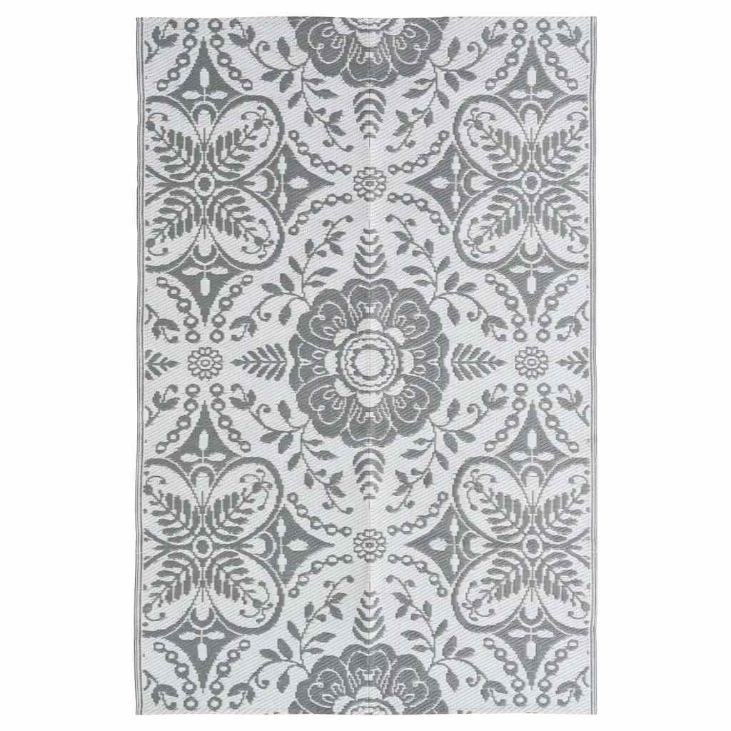 Vidaxl extérieur tapis Arakil 120x180 cm pp gris clair