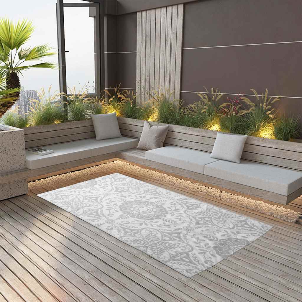 Vidaxl extérieur tapis Arakil 120x180 cm pp gris clair