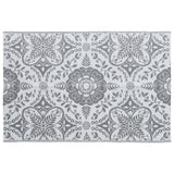 Vidaxl à l'extérieur du tapis 190x290 cm pp gris clair