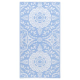 Vidaxl ausserhalb vum Rug Arakil 80x150 cm PP Puppelchen blo