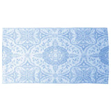 Vidaxl afuera de la alfombra Aakil 160x230 cm pp azul bebé