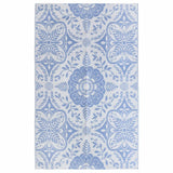 Vidaxl à l'extérieur du tapis 190x290 cm pp bébé bleu