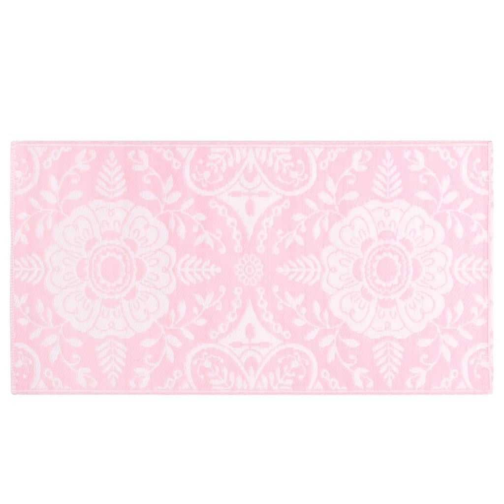 Vidaxl outside rug 80x150 cm pp pink