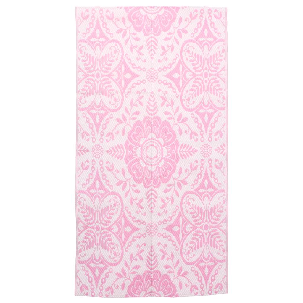 Vidaxl ausserhalb vum Rug Arakil 120x180 cm pp rosa