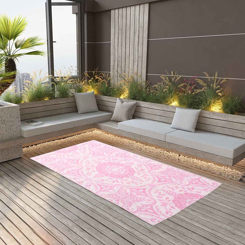 Vidaxl outside rug Arakil 120x180 cm pp pink