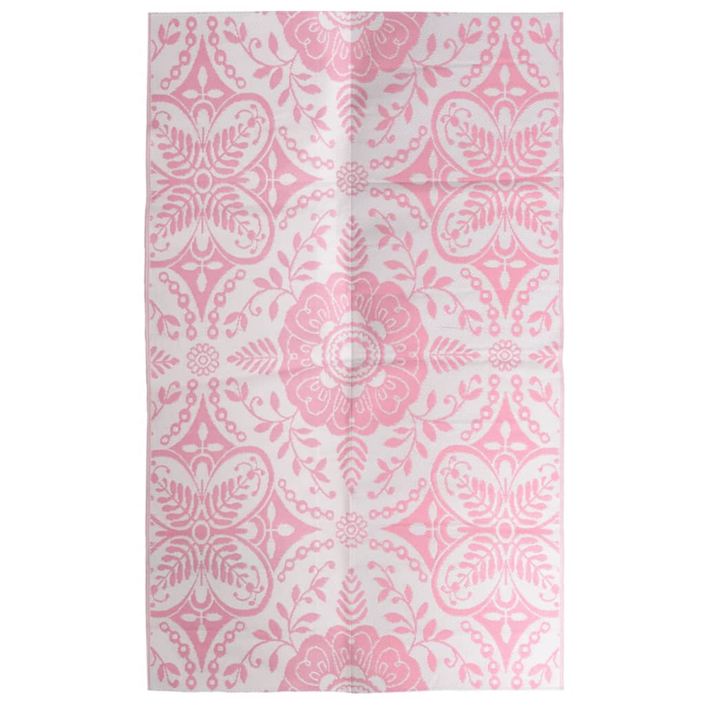 Vidaxl utenfor teppet 160x230 cm pp rosa