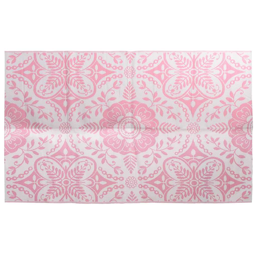 Vidaxl à l'extérieur du tapis aakil 160x230 cm pp rose