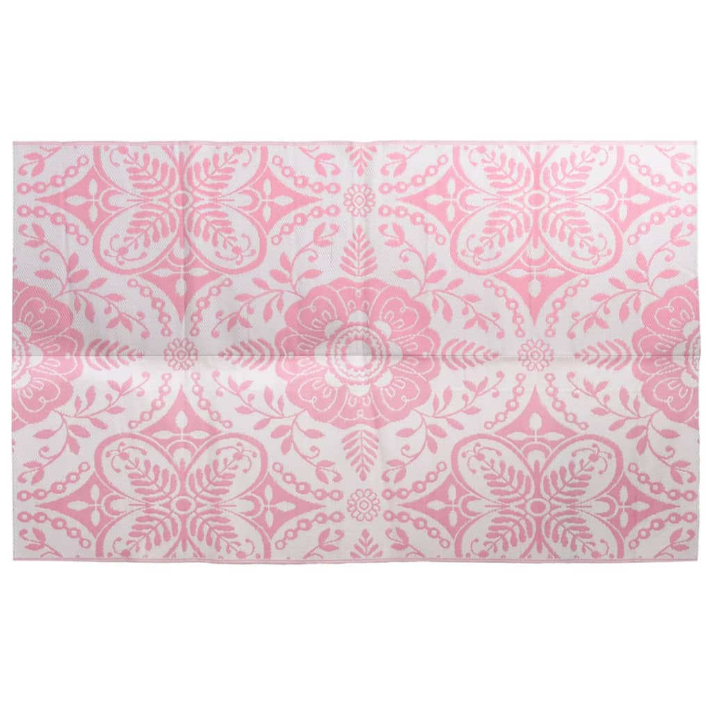 Vidaxl utanför mattan 160x230 cm pp rosa