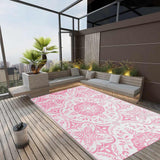 Vidaxl à l'extérieur du tapis aakil 160x230 cm pp rose
