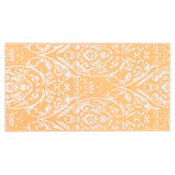 Vidaxl à l'extérieur du tapis Arakil 80x150 cm pp orange et blanc
