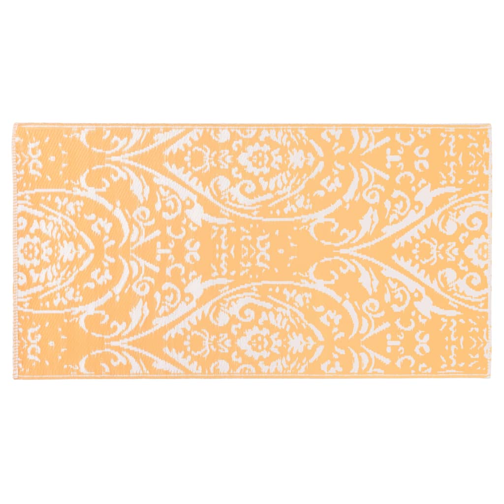 Vidaxl à l'extérieur du tapis Arakil 80x150 cm pp orange et blanc