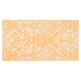 Vidaxl à l'extérieur du tapis Arakil 80x150 cm pp orange et blanc