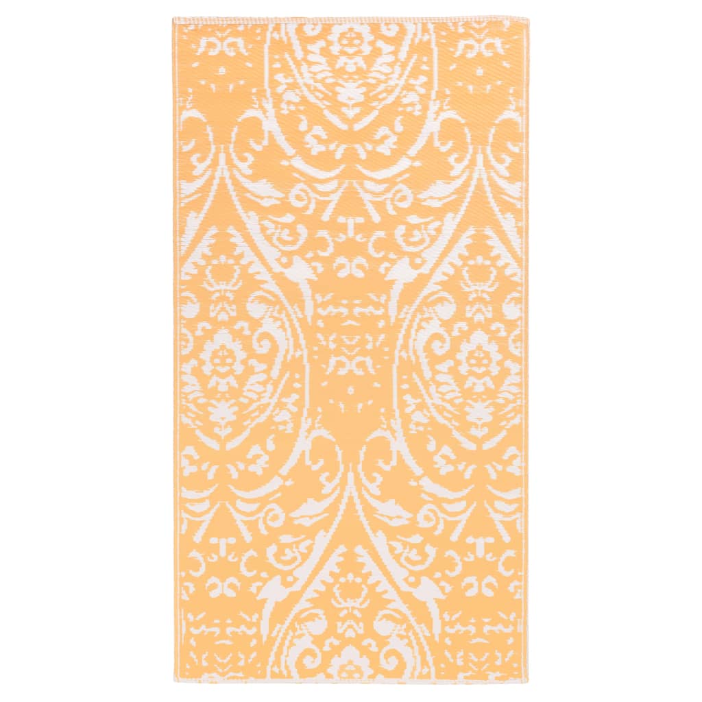 Vidaxl à l'extérieur du tapis Arakil 120x180 cm pp orange et blanc