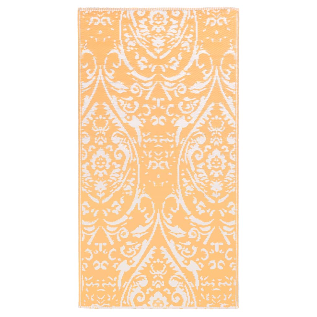 Vidaxl à l'extérieur du tapis Arakil 160x230 cm pp orange et blanc