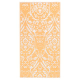 VidaXL outside rug arakil 160x230 cm pp orange and white