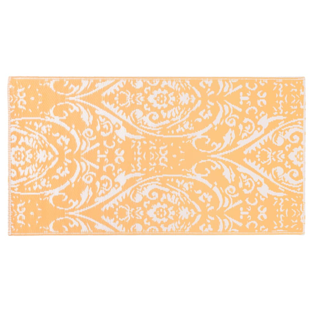 Vidaxl à l'extérieur du tapis Arakil 160x230 cm pp orange et blanc