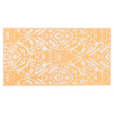 Vidaxl à l'extérieur du tapis Arakil 160x230 cm pp orange et blanc