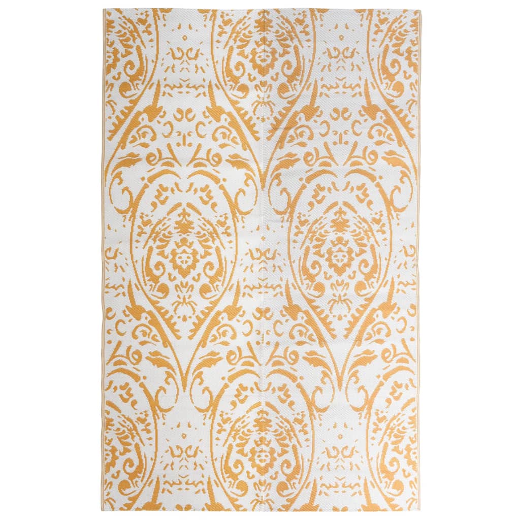 Vidaxl à l'extérieur du tapis Arakil 190x290 cm pp orange et blanc