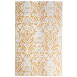 Vidaxl à l'extérieur du tapis Arakil 190x290 cm pp orange et blanc