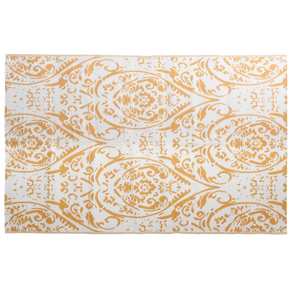 Vidaxl à l'extérieur du tapis Arakil 190x290 cm pp orange et blanc