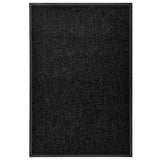 Vidaxl DOORMAT lavable 60x90 cm noir