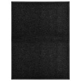 Vidaxl DOORMAT lavable 90x120 cm noir