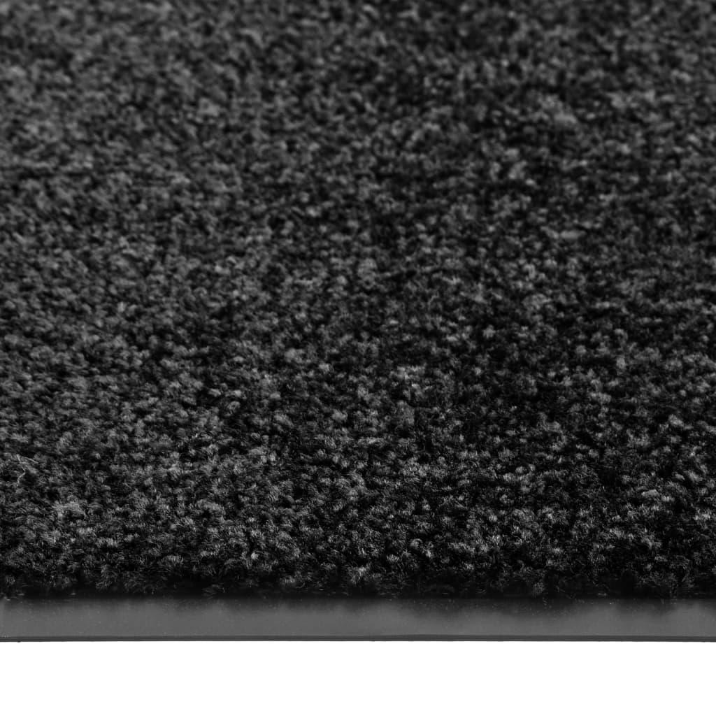 Vidaxl DOORMAT lavable 120x180 cm noir