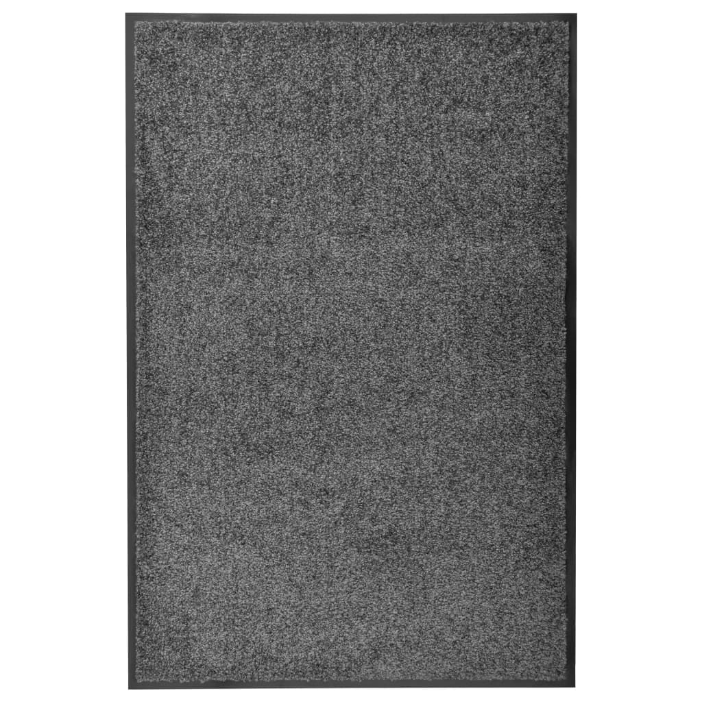 Vidaxl Doormat vaskbar 60x90 cm antracit