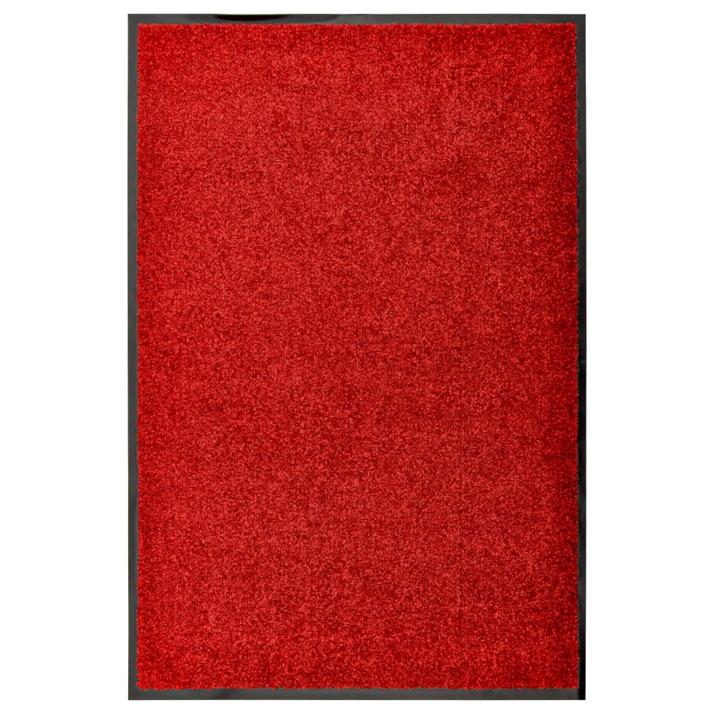 Vidaxl DOORMAT lavable 60x90 cm rouge