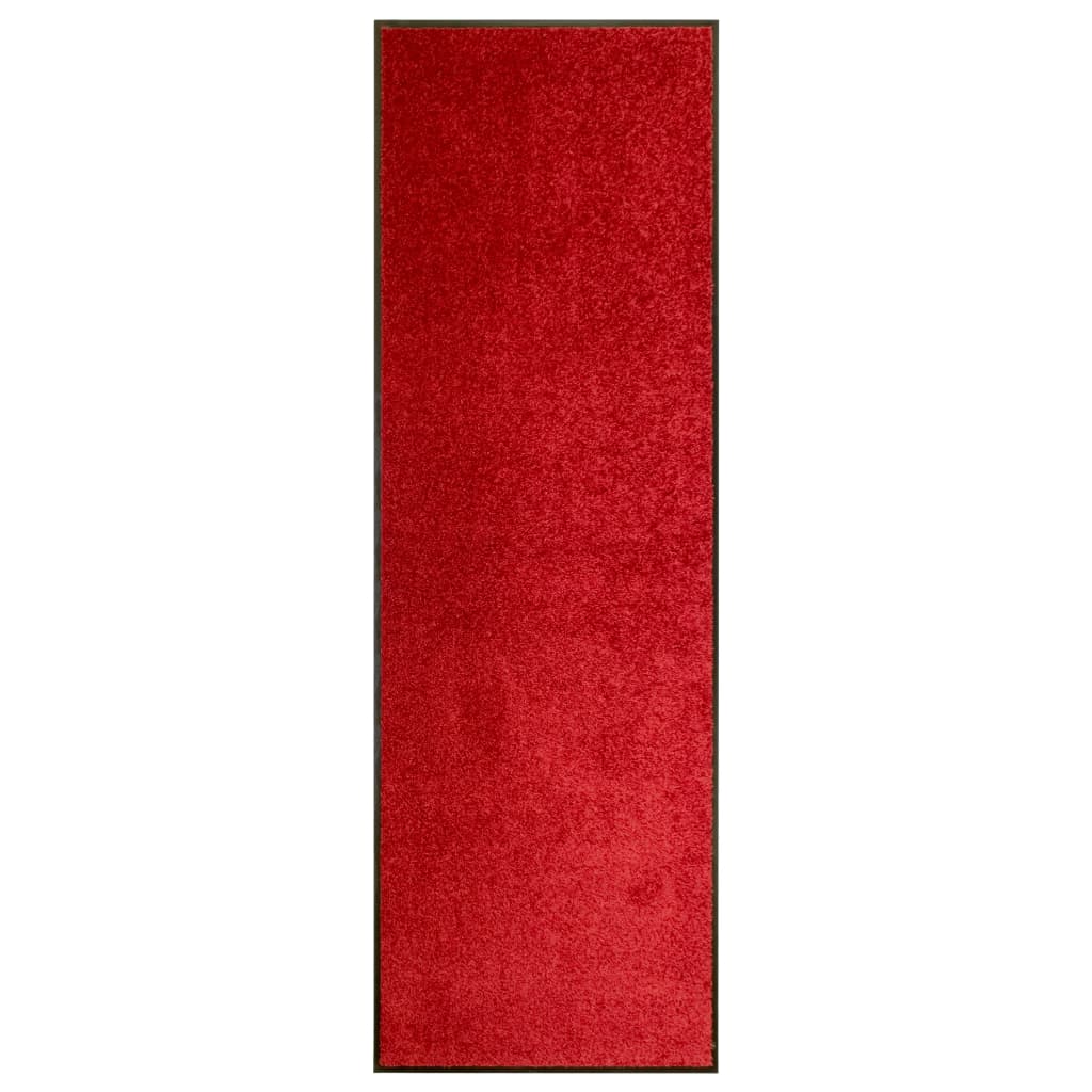 Vidaxl Doormat Washable 60x180 cm red