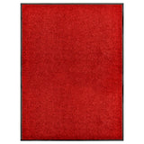 Vidaxl DOORMAT lavable 90x120 cm rouge