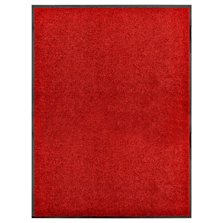 Vidaxl DOORMAT lavable 90x120 cm rouge