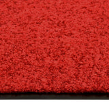 Vidaxl Doormat Washable 90x120 cm czerwony