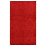 VIDAXL ROORMAT lavabile 90x150 cm rosso