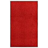 Vidaxl DOORMAT lavable 90x150 cm rouge