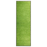 Vidaxl Doormat Washable 60x180 cm green