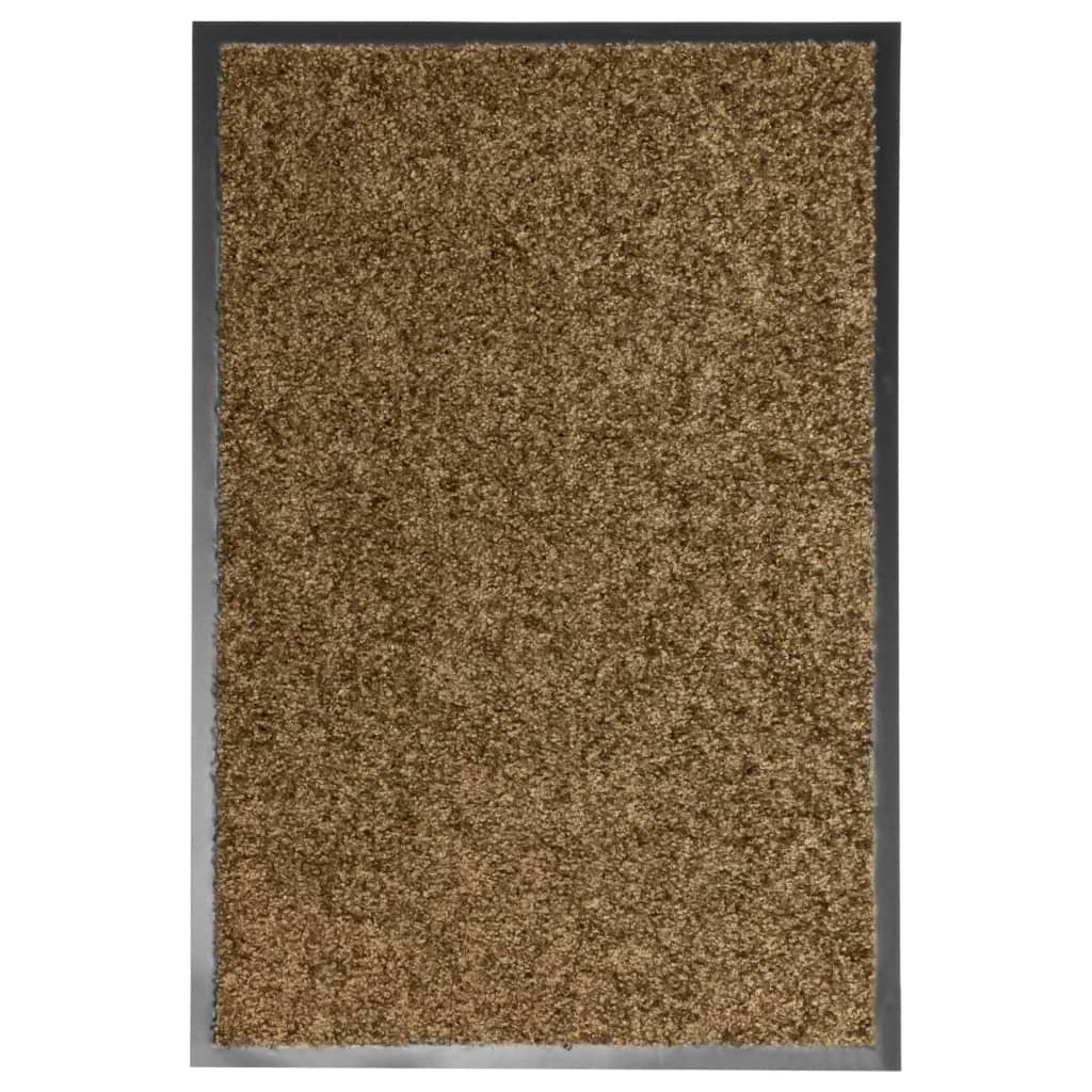 VIDAXL PORTOMAT WASSABLE 40x60 cm BROWN