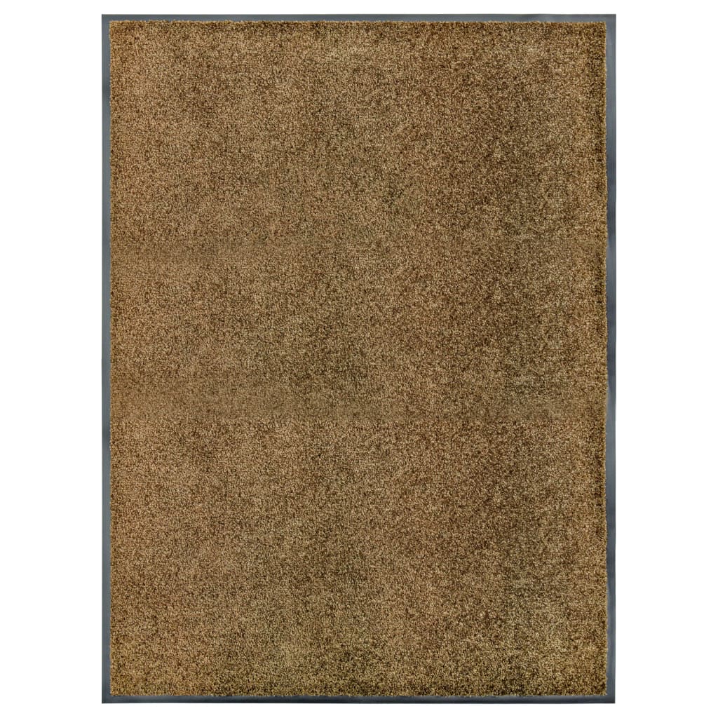 VIDAXL ROORMAT lavabile 90x120 cm marrone