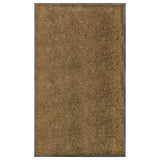 Vidaxl DOORMAT lavable 90x150 cm brun