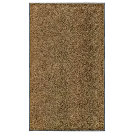 Vidaxl DOORMAT lavable 90x150 cm brun
