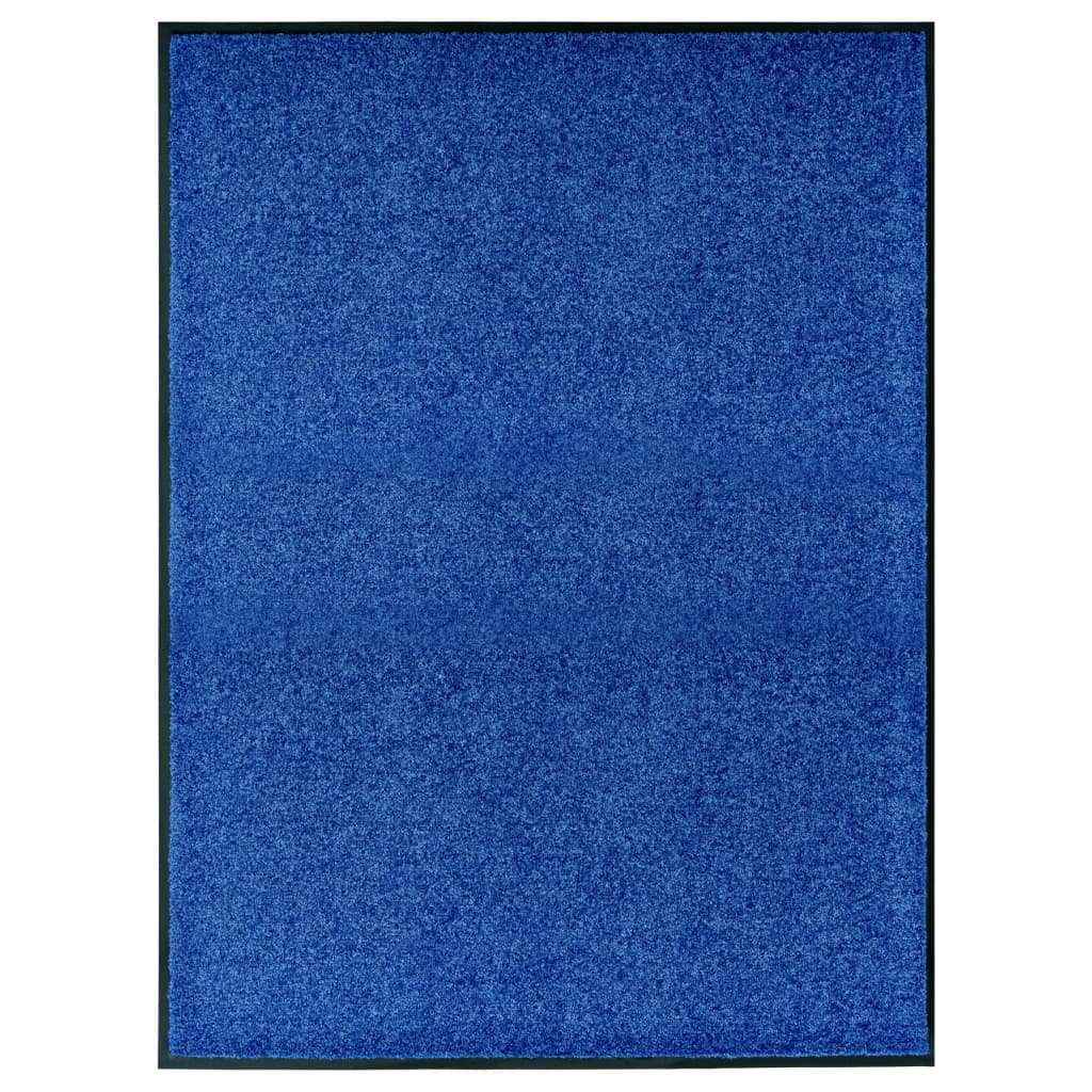 VIDAXL ROORMAT lavabile 90x120 cm blu