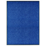 Vidaxl DOORMAT lavable 90x120 cm bleu