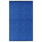 Vidaxl DOORMAT lavable 90x150 cm bleu