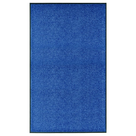 Vidaxl DOORMAT lavable 90x150 cm bleu