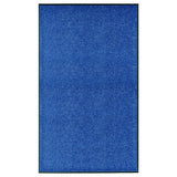 Vidaxl Doormat Washable 90x150 cm niebieski