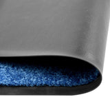 Vidaxl DOORMAT lavable 90x150 cm bleu